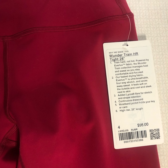 Lululemon Wunder Train tights 28” - Picture 4 of 5